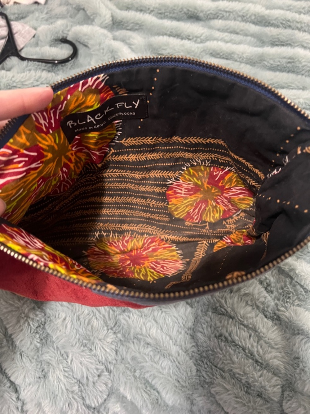 Colorblock Suede and leather bag - Multi Color - Picture 4 of 4